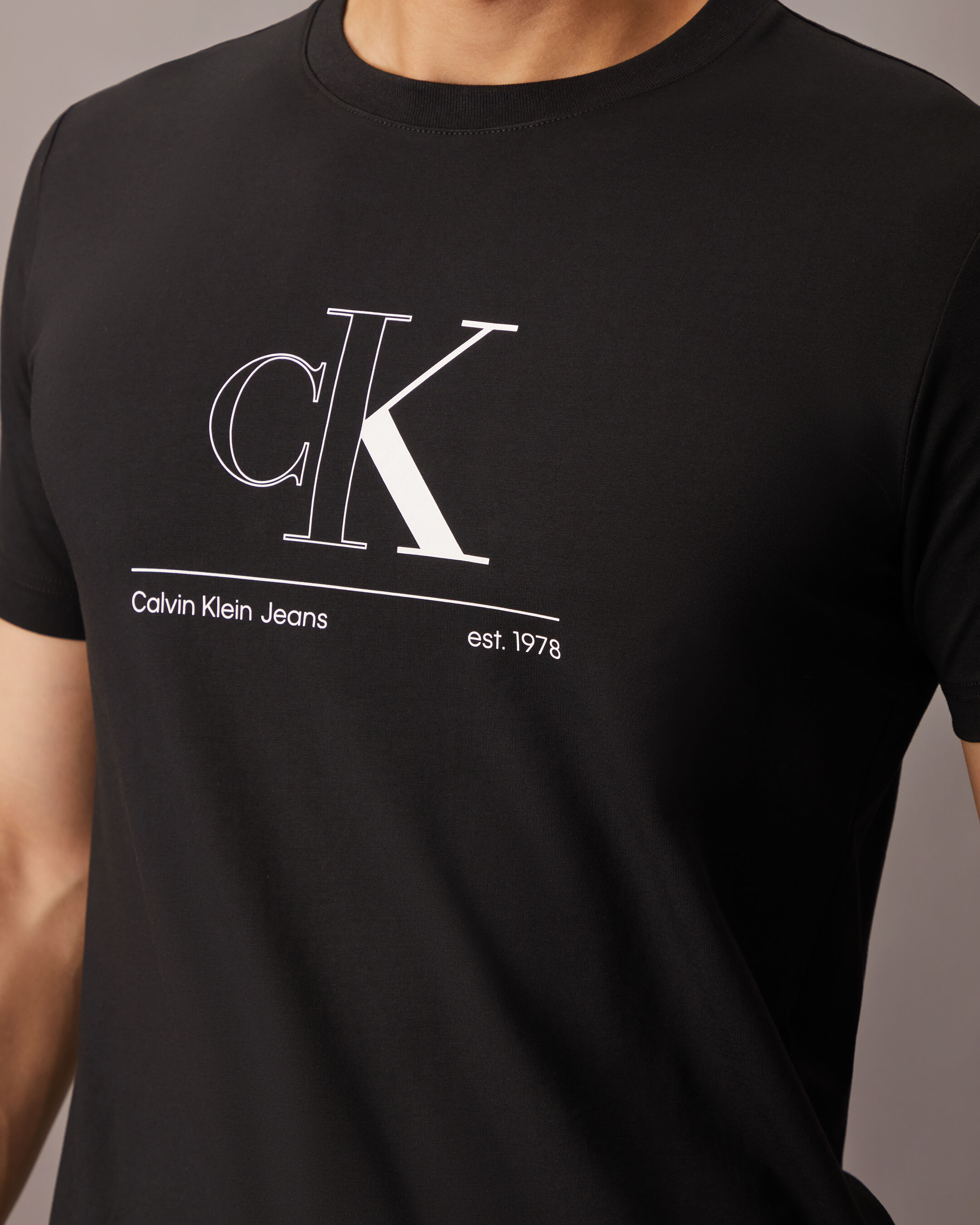 Calvin klein outline monogram discount