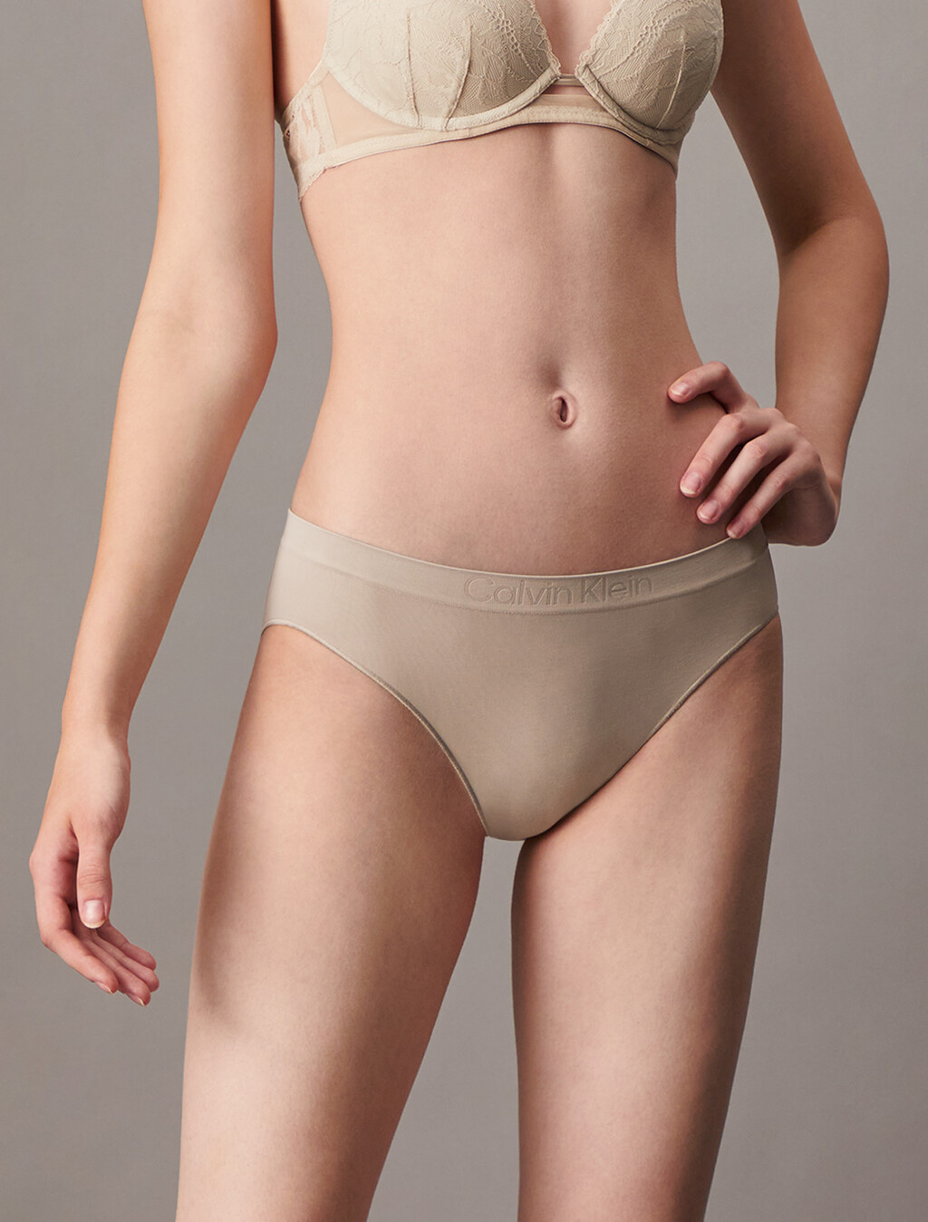 Fusion Flex Seamless Bikini, Vintage Khaki, hi-res