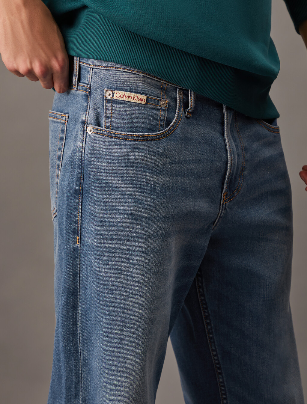 37.5 90 年代直筒牛仔褲, Denim Medium, hi-res