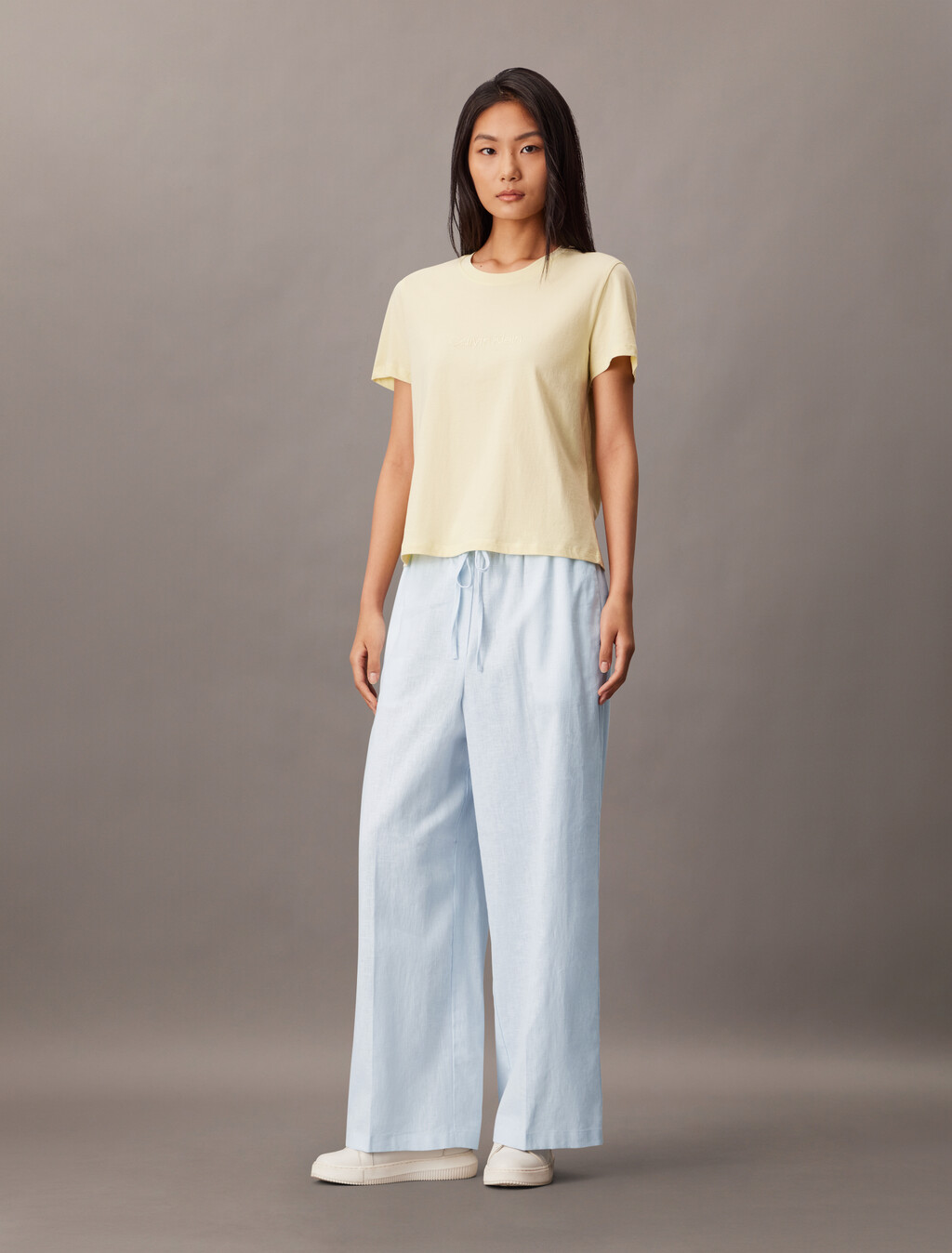 亞麻抽繩短褲, Plein Air, hi-res