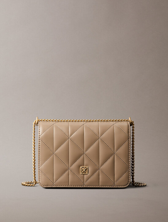 Quilted Emblem Logo Mini Bag