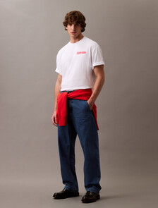 Calvin Klein Logo Print Tee, Brilliant White, hi-res