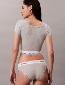 Icon Cotton T-Shirt Bralette, Grey Heather, hi-res