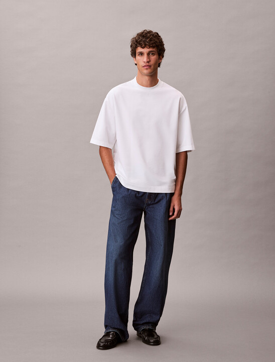 Monogram 壓花標誌涼感寬版 T 恤