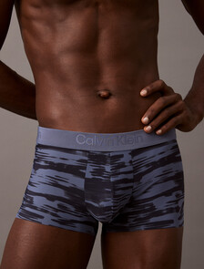 CK Black Print Low Rise Trunk, 18324 STREAKED PRINT+BANK BLUE, hi-res