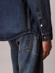 90s Denim Overshirt, HORIZON, hi-res