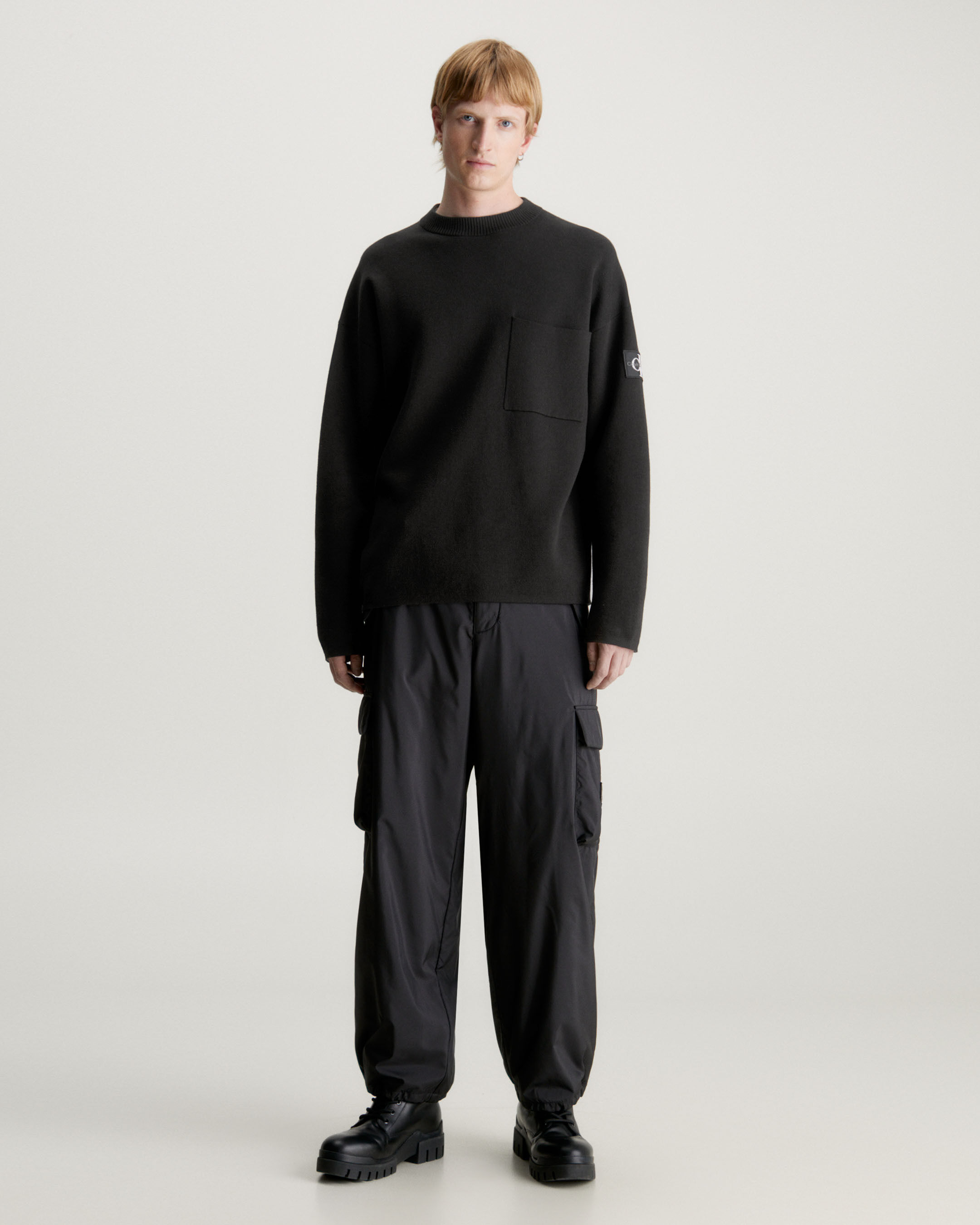 Calvin klein white sweater mens outlet