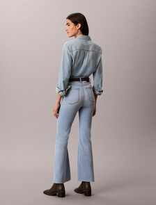 37.5 亞洲版型高腰喇叭牛仔褲, DENIM LIGHT A, hi-res