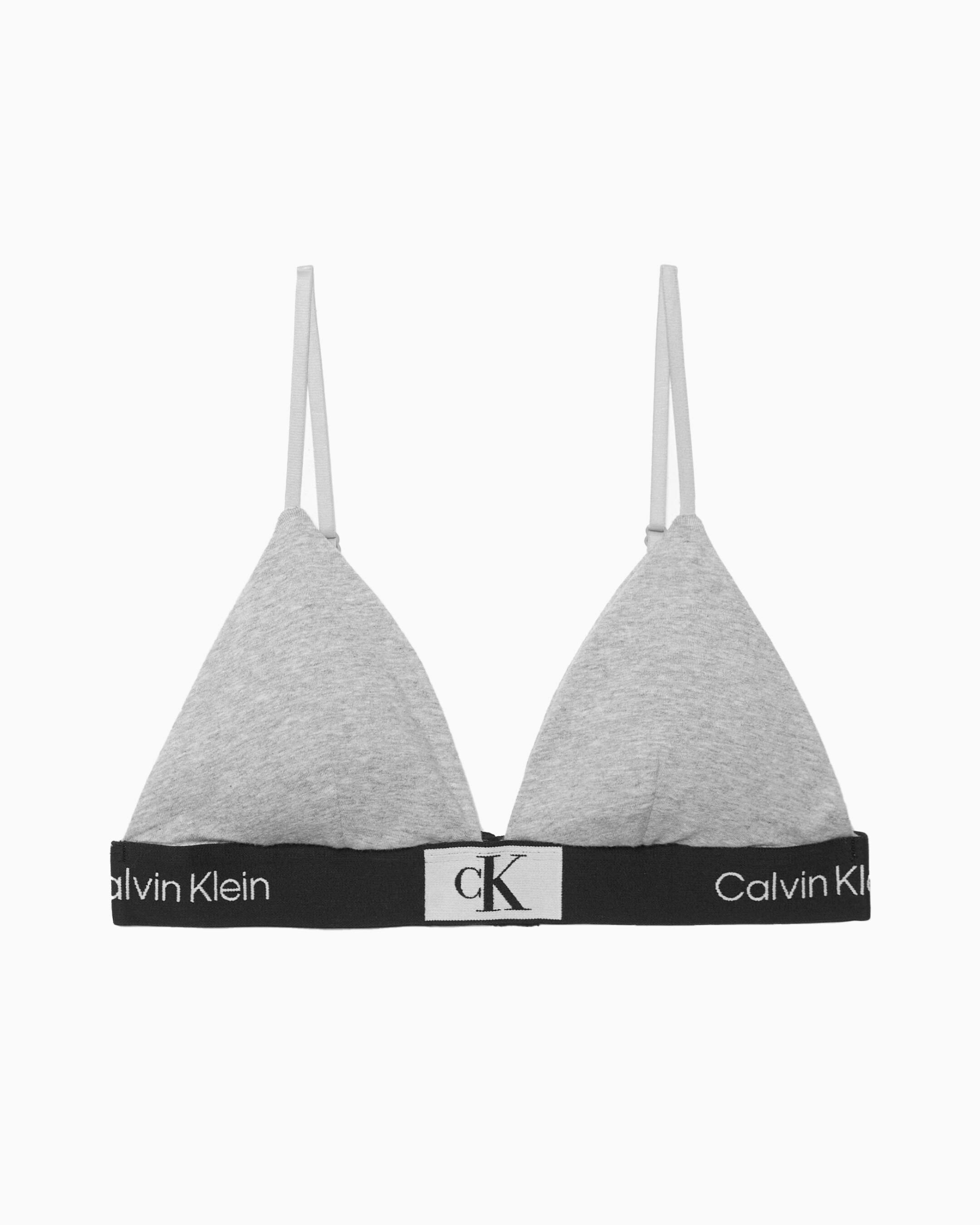 Calvin Klein 1996 Lightly Lined Triangle Bra grey Calvin Klein