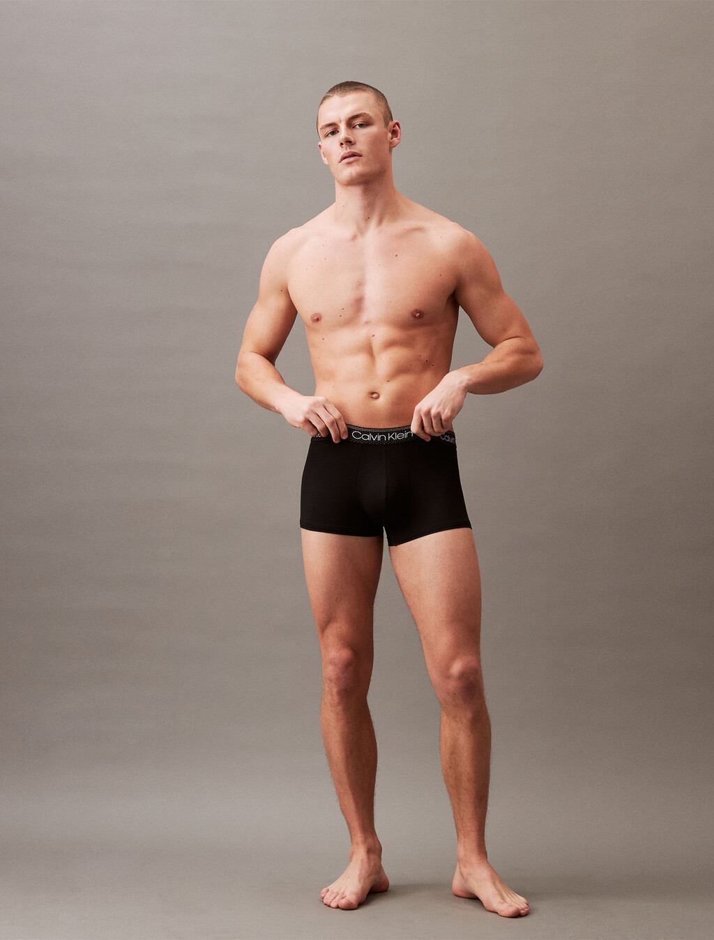 Micro Stretch Cooling Low Rise Trunks, Black, hi-res