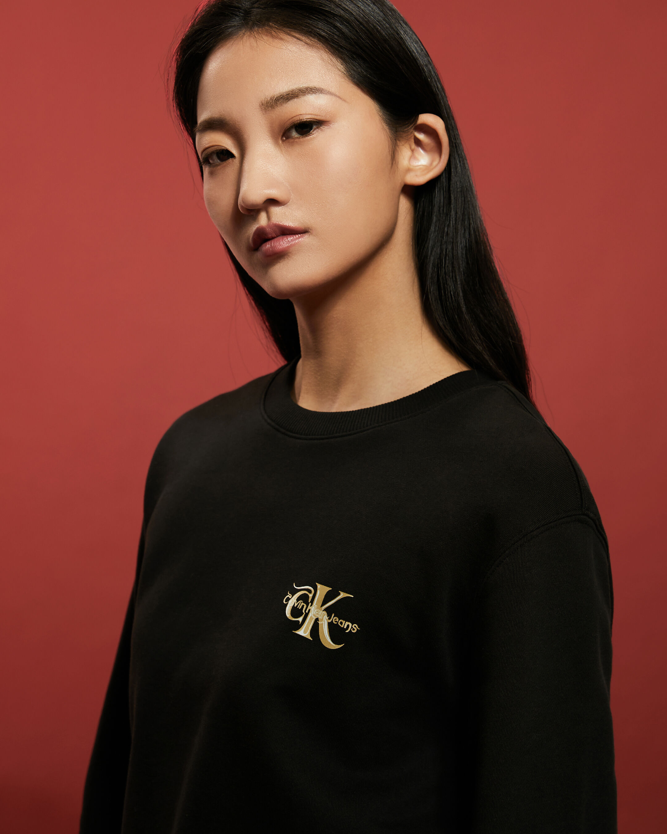 Calvin klein jeans monogram sweatshirt clearance