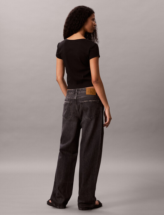 Cotton Stretch Rib Baby Tee