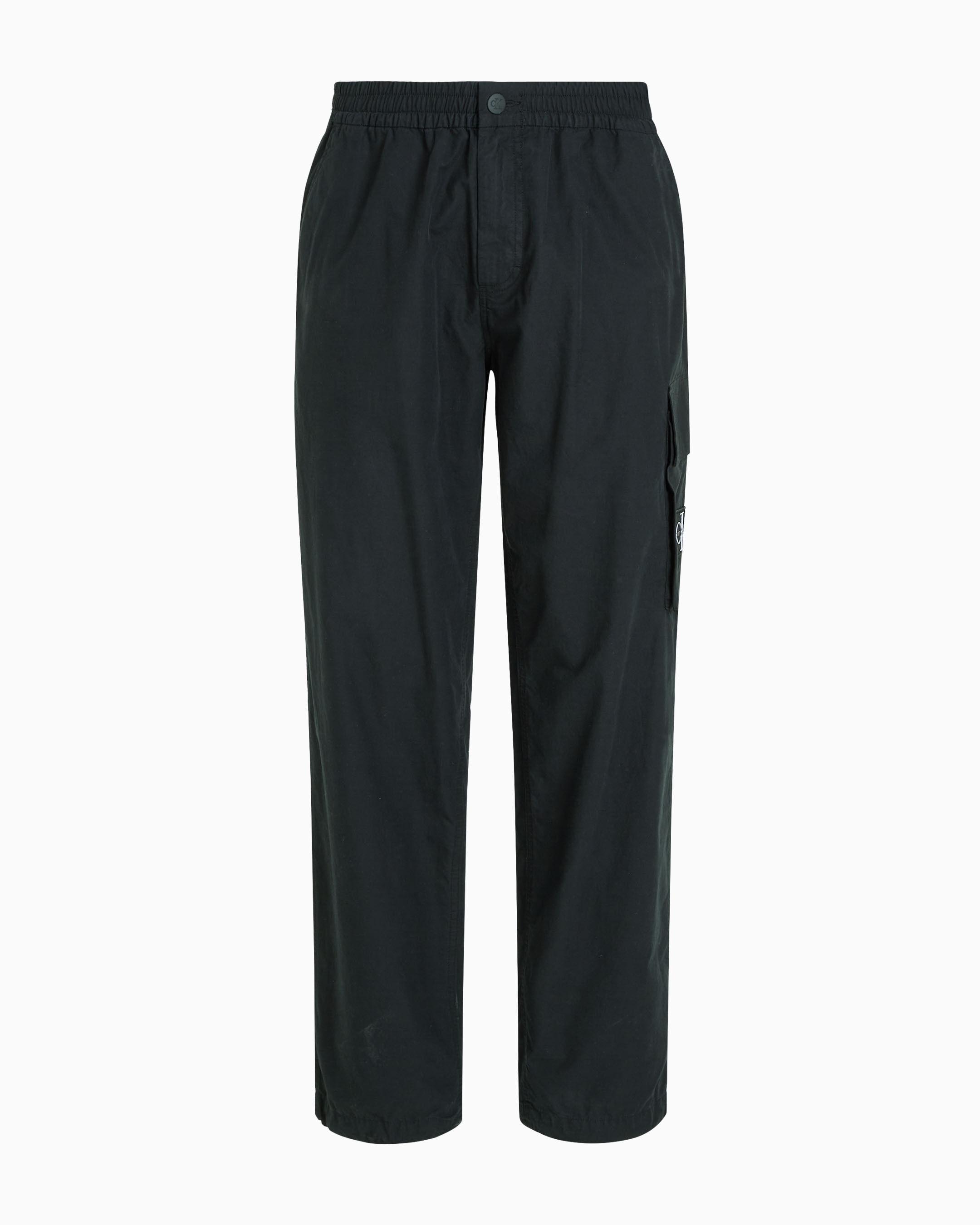 Cotton Poplin Utility Trousers | black | Calvin Klein Taiwan