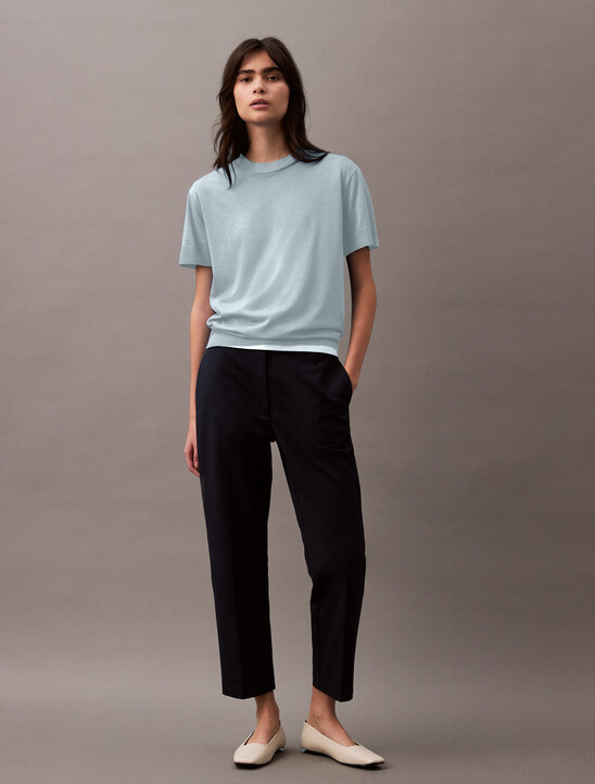 Silk Touch Mockneck Tee