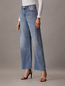 37.5 高腰寬筒牛仔褲, Denim Light, hi-res