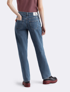 永續 90 年代直筒牛仔褲, Denim Medium, hi-res