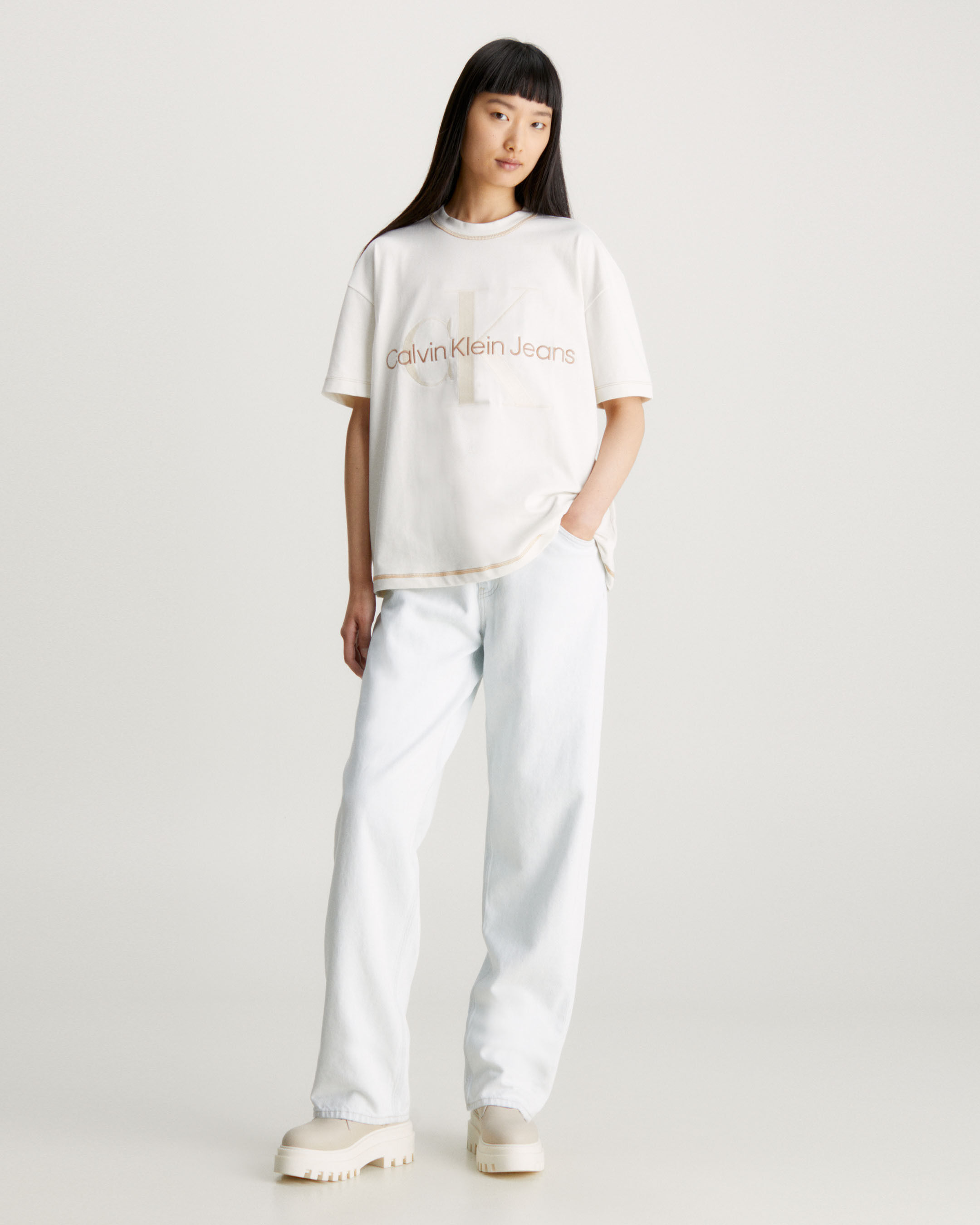 Calvin klein monogram sweatpants outlet