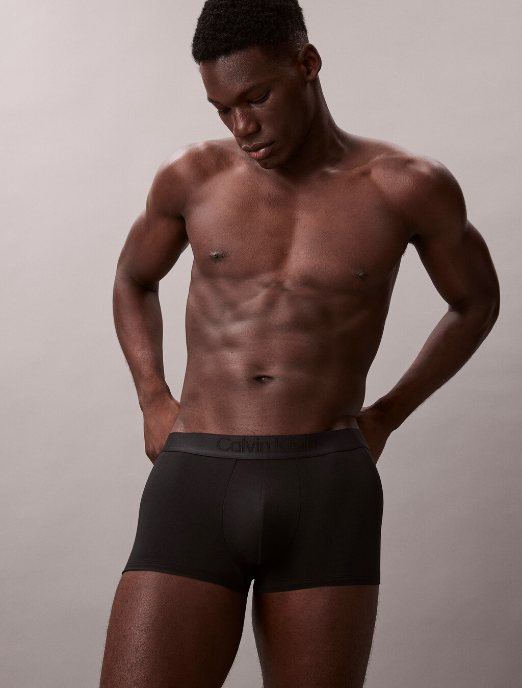 CK Black 低腰平口內褲 3 件組, Black/Turbulence /Casual Blue, hi-res