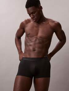 CK Black 低腰平口內褲 3 件組, Black/Turbulence /Casual Blue, hi-res