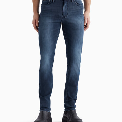 37.5 雙彈力修身窄口牛仔褲 Denim Dark