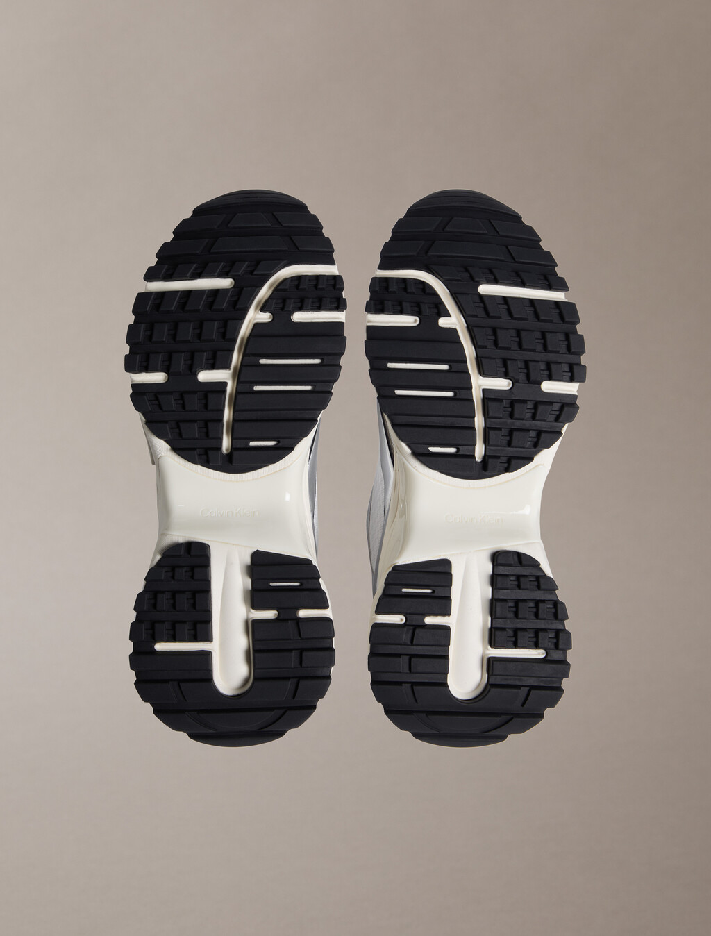 Trailblazer &mdash; Mesh Mix Runner Trainers, Silver/Black/Bright White, hi-res