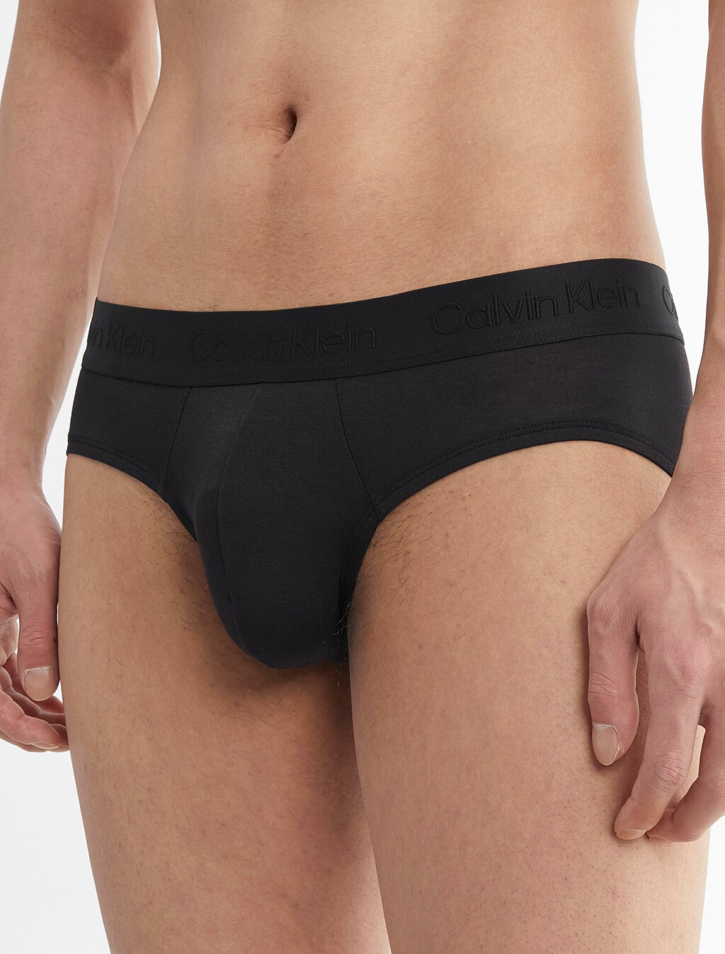 CK Black Ultra Soft Cashmere Hipster Briefs, Black, hi-res