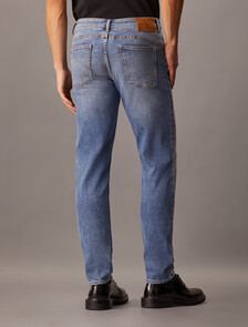 Luxe Lined Body Taper Jeans, Denim Medium, hi-res