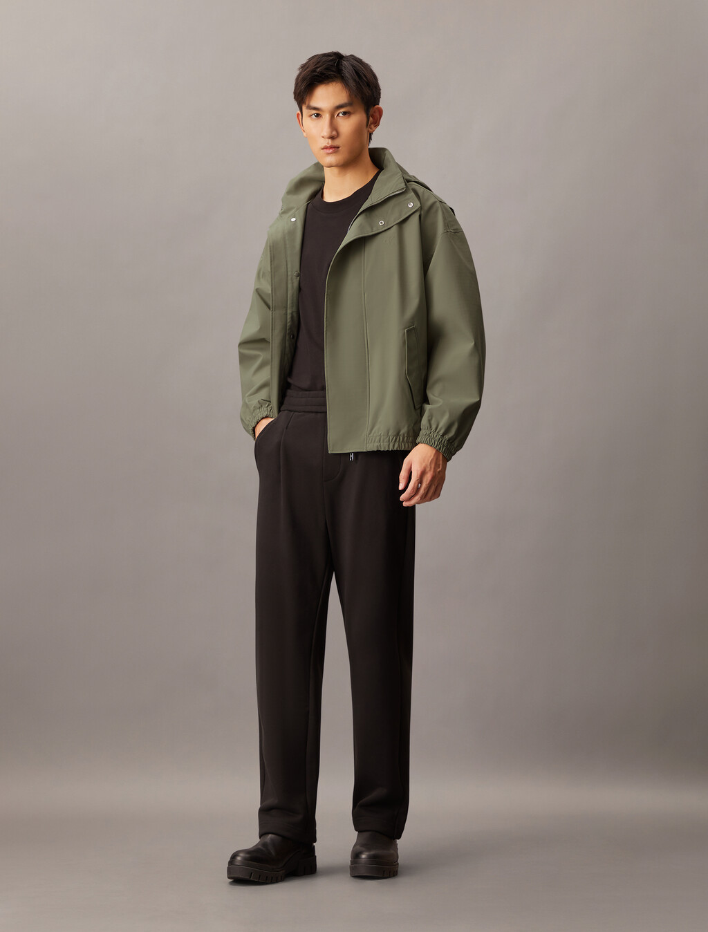 Packable Hooded Technical Jacket, Nordic Dust, hi-res