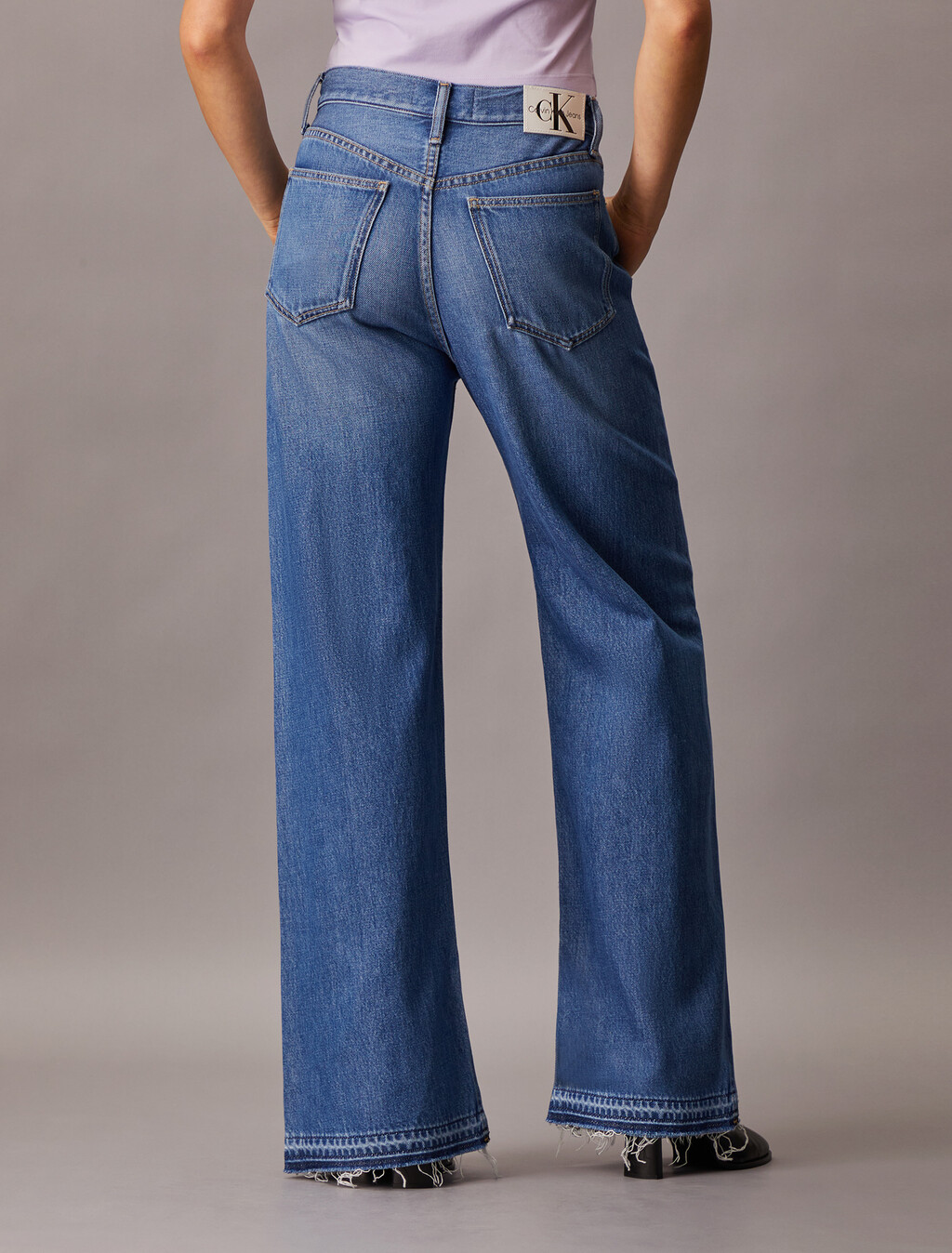 Tencel High Rise Wide Leg Jeans, Denim Light, hi-res