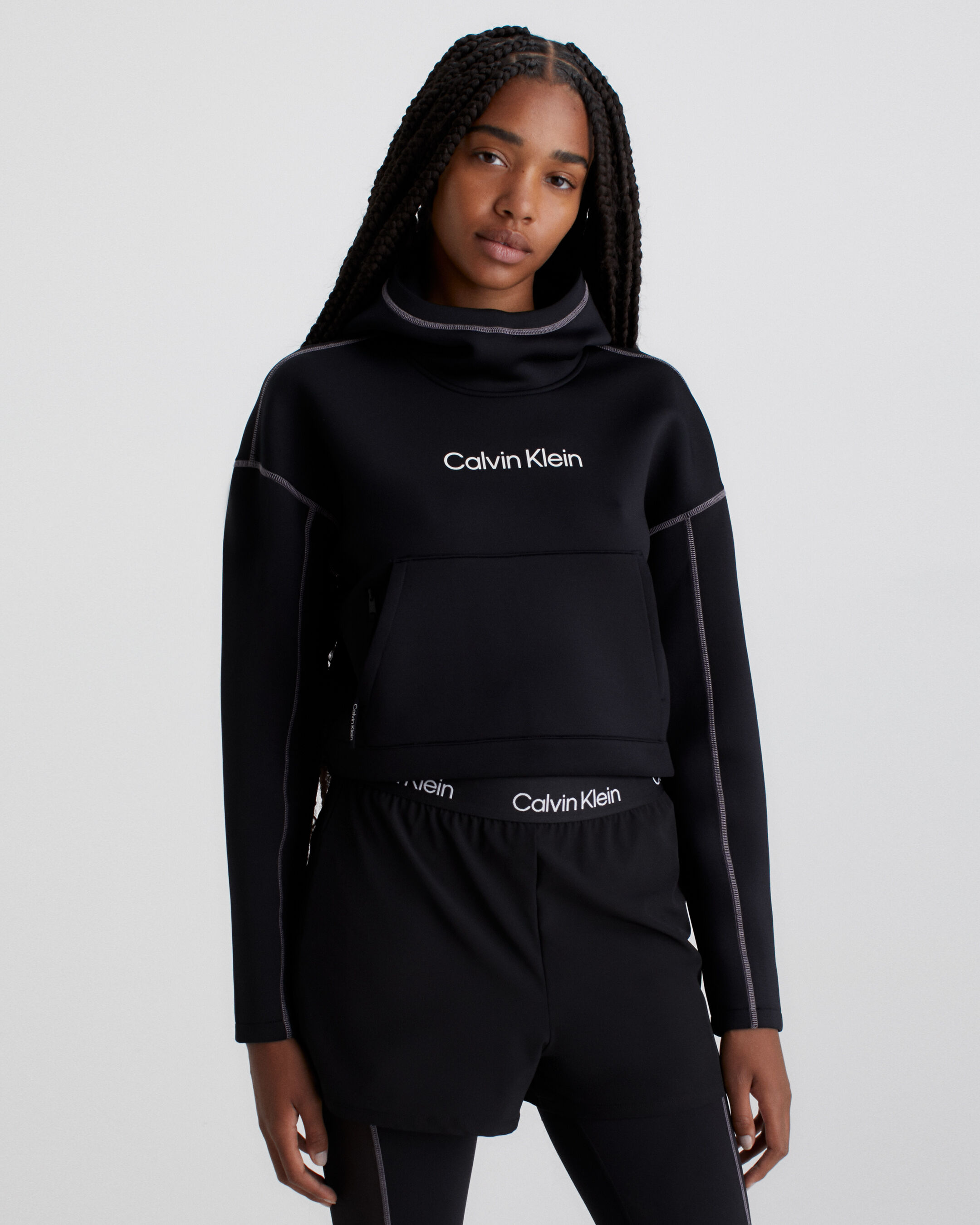 Calvin klein banded sweatshirt clearance