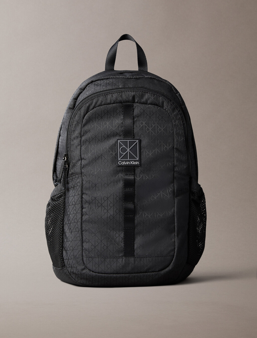 Emblem Logo Backpack, Black, hi-res