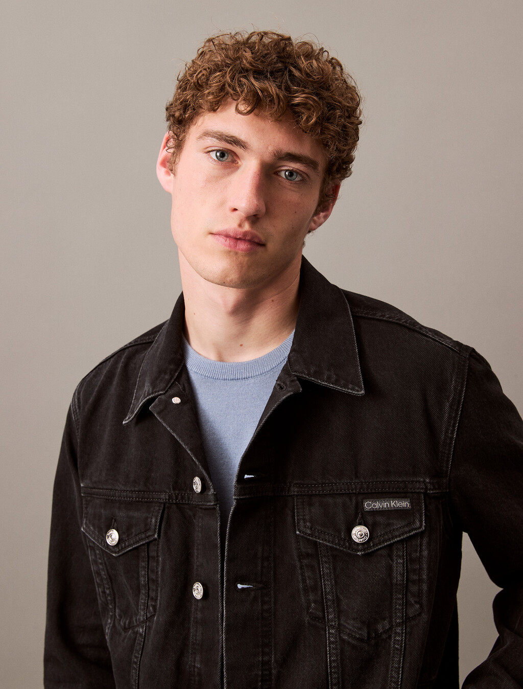 Classic Trucker Jacket, 205 BLACK, hi-res