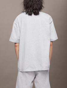 Calvin Logo Crew Neck Tee, Heroic Grey Heather, hi-res