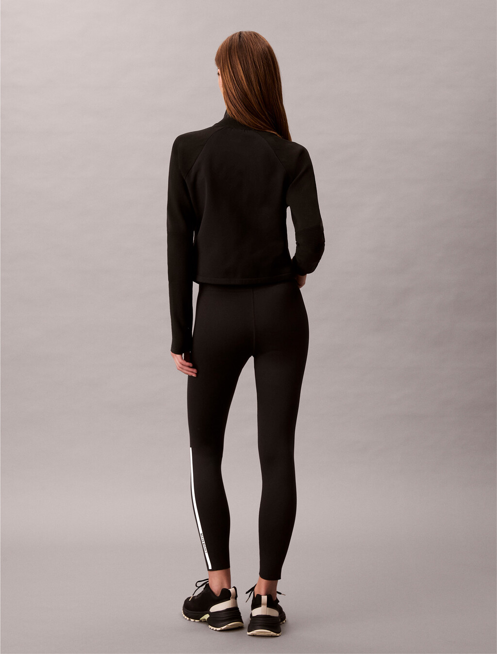 技術混合材質中層外套, Black, hi-res