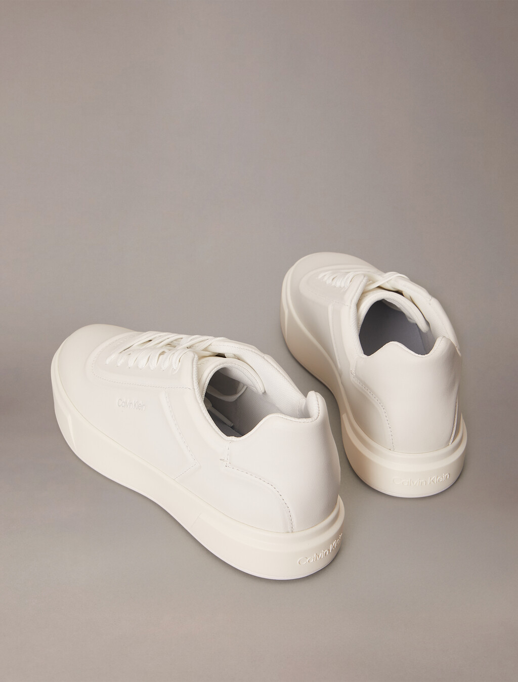Premier - Leather Signature Trainers, Triple Bright White, hi-res