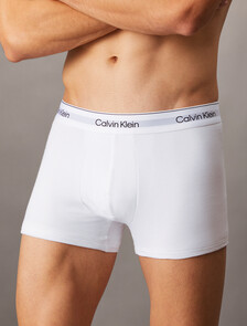 Icon Cotton Stretch Trunks 2 Pack, White, hi-res