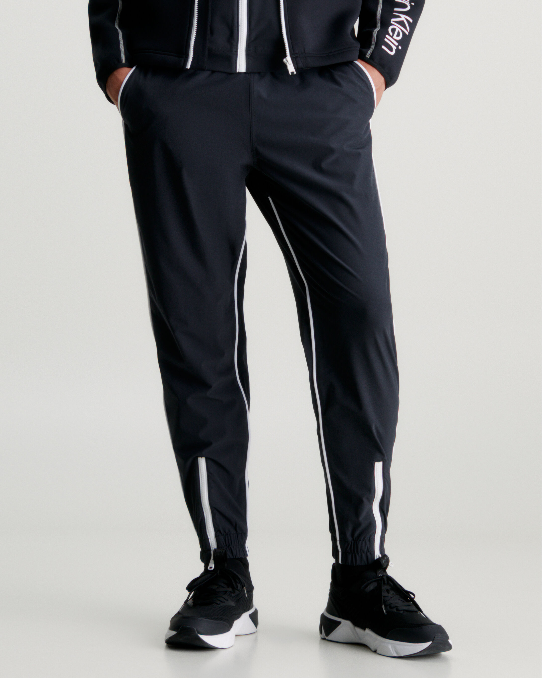 Calvin klein side new arrivals stripe track pants