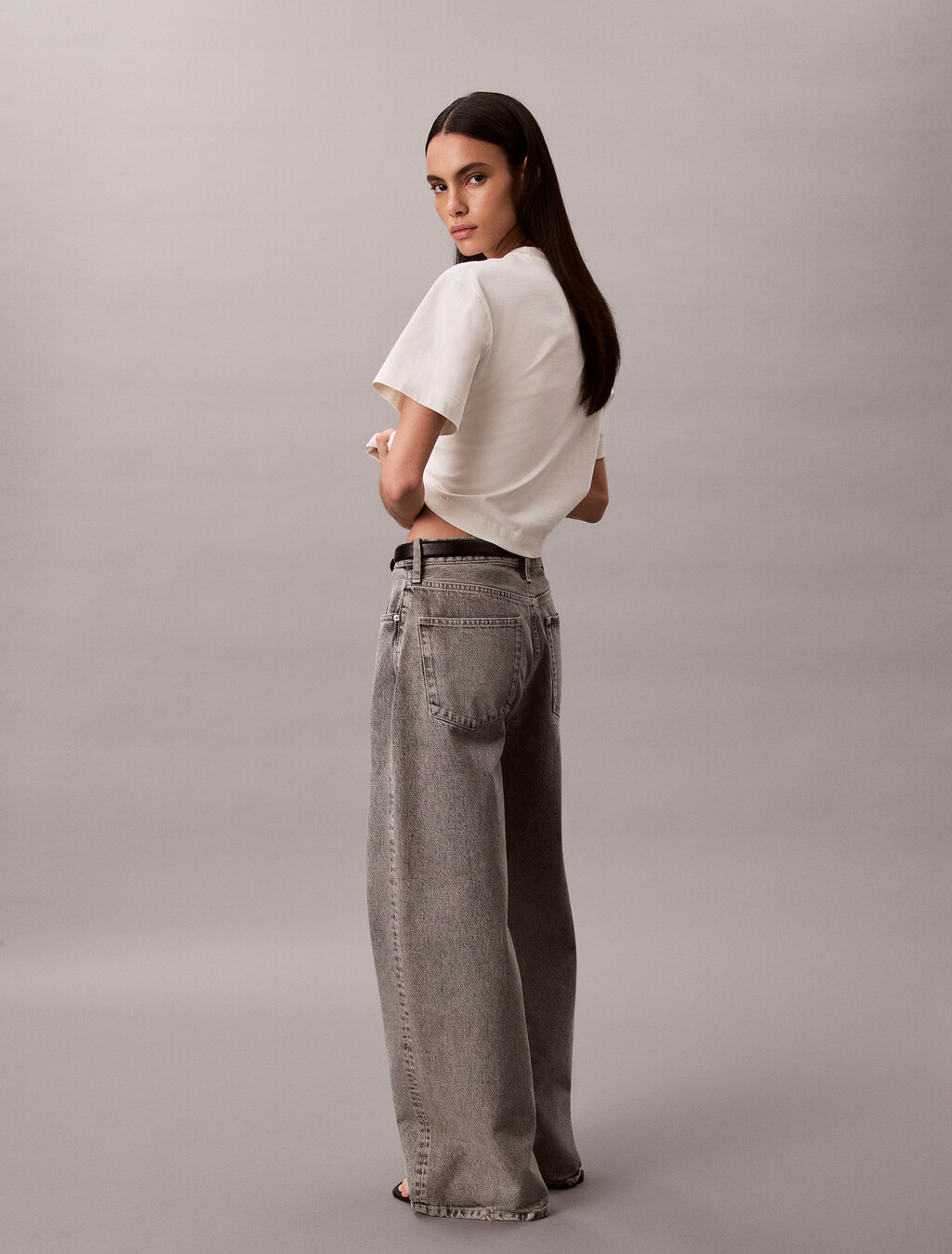 Cropped Boxy Graphic Tee, Tofu, hi-res