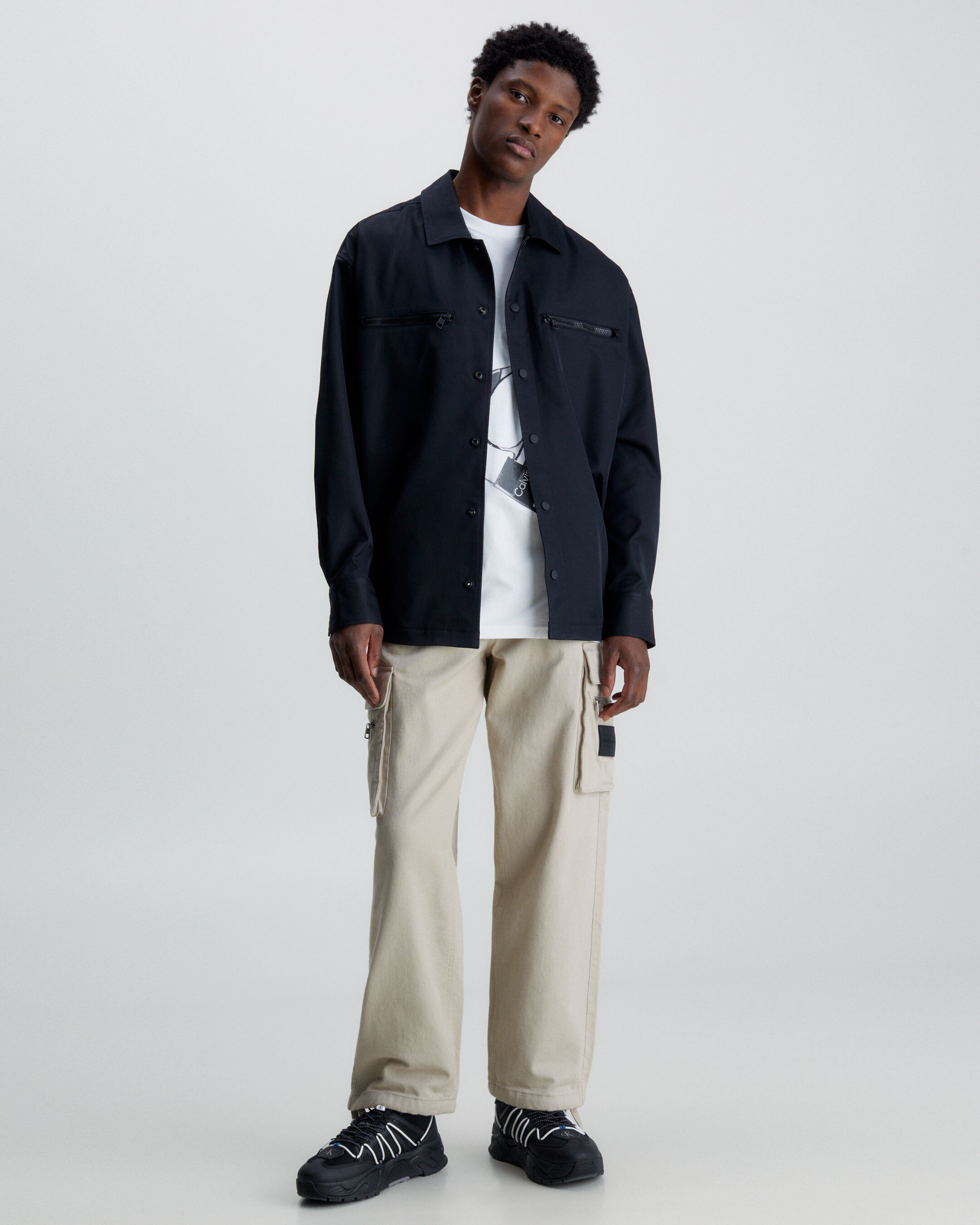 Calvin klein shirt best sale jacket