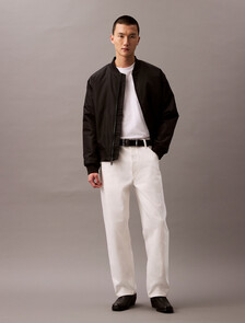 Calvin Logo Crew Neck Tee, Brilliant White, hi-res