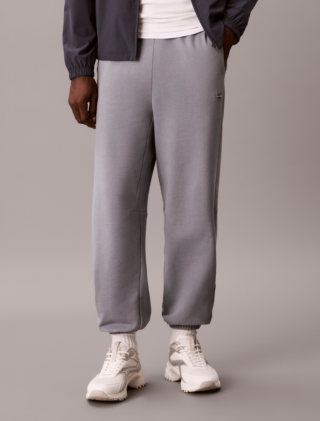 Graphic Monogram Jogger, Grey Thunder, hi-res