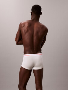 3 件套組 Icon Cotton Air 棉質低腰平口內褲, Black/Chalk w/ Orange Glow Logo/Zoni Beach, hi-res