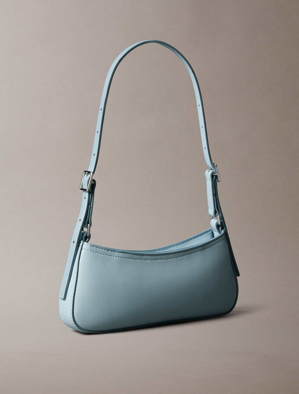 Monogram Logo Hardware Shoulder Bag, Palest Blue, hi-res