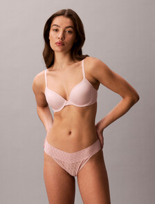 Icon 標誌蕾絲低腰比基尼三角褲, Subdued, hi-res