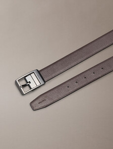 CK Faceted Reversible Belt, Black / CK Dark Brown / Matte Gunmetal, hi-res