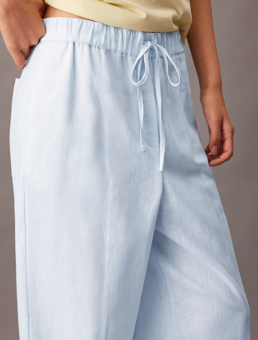 亞麻抽繩短褲, Plein Air, hi-res