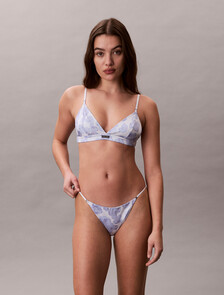 緞面三角胸罩, BUTTERCUP FLORAL HARBOUR LIGHT, hi-res