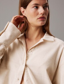 法蘭絨睡褲, BEAM PLAID_OATMEAL HEATHER, hi-res