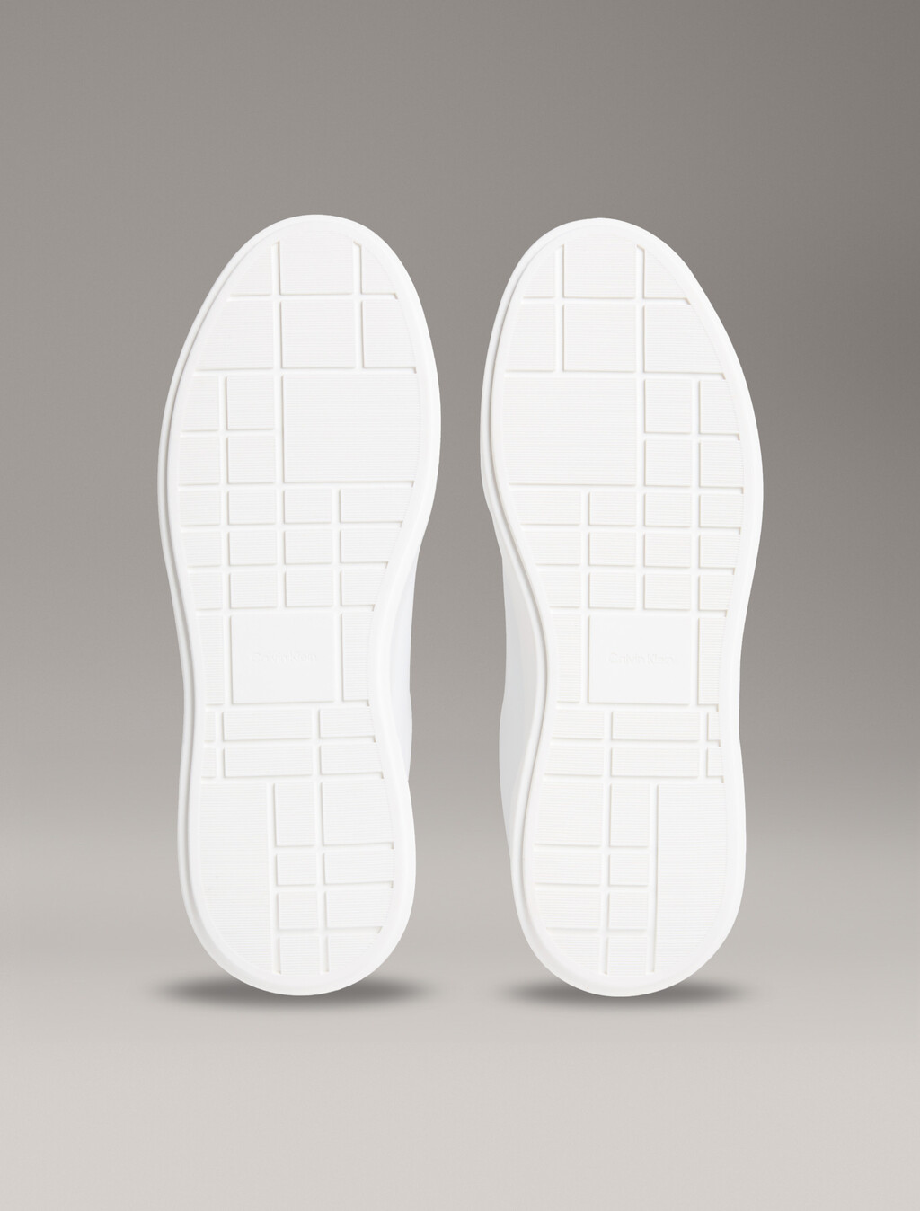 Leather Durable Traction NYC Trainers, Bright White/Desert Taupe, hi-res