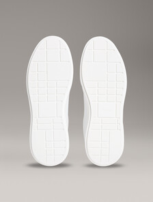 Leather Durable Traction NYC Trainers, Bright White/Desert Taupe, hi-res